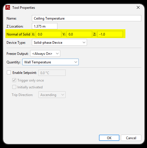 Add a Device tool Properties dialog