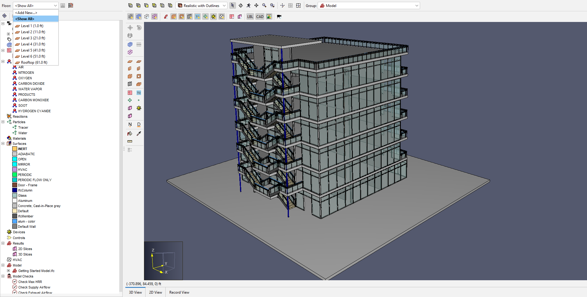 Multiple floors with Show All
