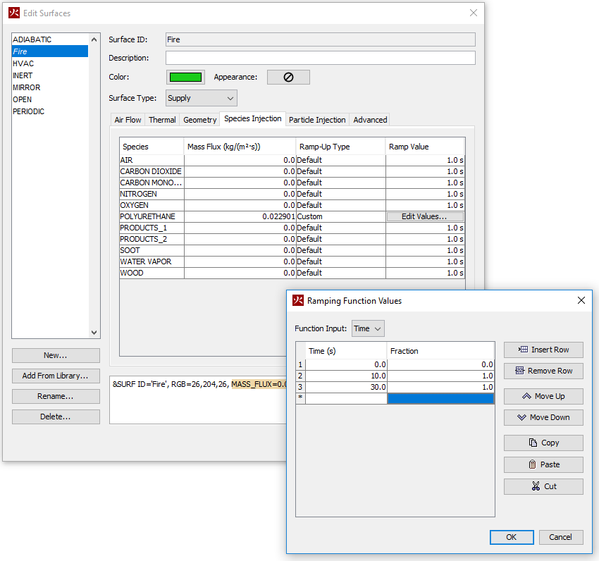 pyro ui dialog compsto ramping function values