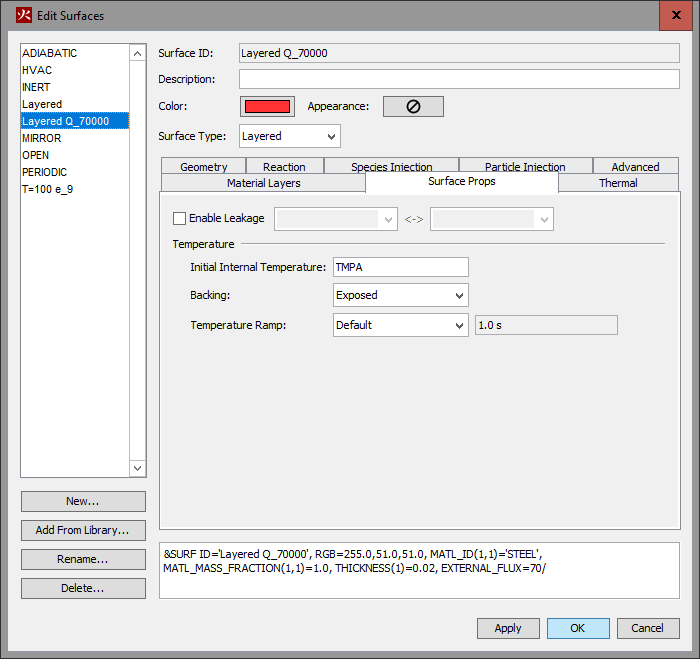 pyro ui dialog heat conduction surface props