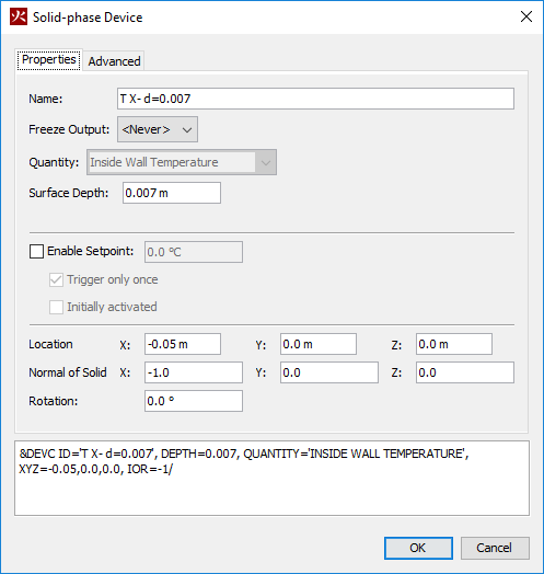pyro ui dialog heat conduction solid phase device