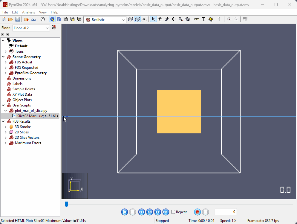 results scripting pyro view script