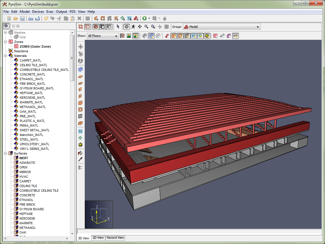 模型外部视图